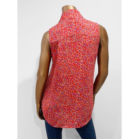 CAbi 3270 Multicolor Heartbreaker Hi/Low Hem Sleeveless Top Size S - Picture 2 of 8